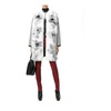 Gray Fur Trim Cashmere Coat AW22