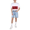 Logo Bermuda Denim Shorts Stylish Men