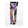 Graphic Print Purple Trousers