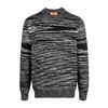 Black Intarsia-Knit Cashmere Jumper