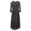 tixana midi dress in black viscose