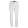 White Cotton Trousers with Zipper