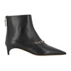 Black Leather Pointed Toe Boots