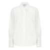 Ivory Cotton Shirt with Collar