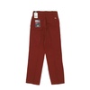 Brick Red Work Pants Straight Leg