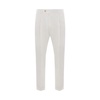 Beige Regular-Fit Trousers