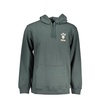 Green Hooded Sweatshirt with Logo Print