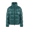 Green Quilted Coat with Zippered Side Pockets