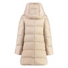 Hooded Down Jacket with Two-Way Zipper