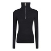 High Neck Half Zip Top