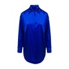 Blue Stretch Silk Shirt