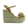 Beige High-Quality Wedge Sandals