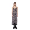 Black Silk Printed Dress for Women