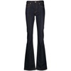 Midnight Blue Pintuck Flared Denim Jeans