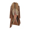 Camel Parka with Fur Collar