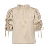 Ruffle Sleeve Champagne Blouse