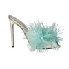 Prada Silk End Feathers Sandals