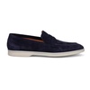 Blue Suede Flat Shoes