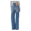 Vintage Blue Wide-Leg Denim Jeans