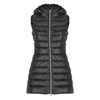 Quilted Black Vest with Hood