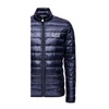 Men Blue Jacket with Contrast Logo