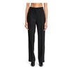 Black Tailored Trousers High-Waisted Straight Leg