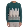 Green Classic Diamond Sweater