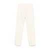 White Flared Leg Trousers