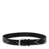 Black Embellished Leather Belt