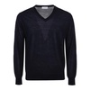 Navy V Neck Pullover Sweater