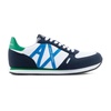 Blue Mesh Suede Sneakers