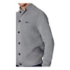 Men's Cotton Cardigan with English Rib MA1454 Grey