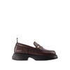 Chocolate Loafers - Synthetic Leather - 3cm Heel