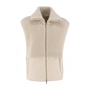 Lurex Detail Waistcoat with Zip Pockets