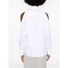 White Cotton Shirt with Pointed Collar