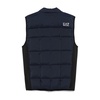 Blue Quilted Padded Sleeveless Jacket