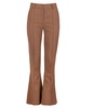 Chocolate Brown Flared Tailored Pants