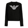 Black Eagle Print Women Sweatshirt