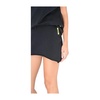 Black Cotton High Waist Skirt