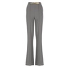 Grey Side Zip Pants with Belt