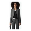 Anthracite Checkered Suit Jacket for Women