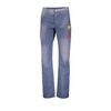 Blue Washed Straight Cut Jeans