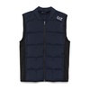 Blue Quilted Padded Sleeveless Jacket