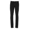 Black Slim-Fit Jeans with Metal Monogram