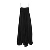 Black Silk Pleated Dress