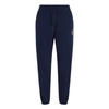 Blue Knit Joggers with Elastic Waist