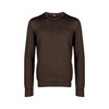 Brown Crewneck Wool Sweater