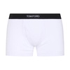 White Cotton Blend Boxer Briefs