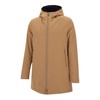 Camel Parka Water-Repellent Faux Fur Lined