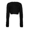 FUR KNIT CROP Cardigan